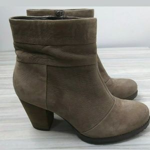 Clarks Mission Manor Nubuck Leather Ankle Boots